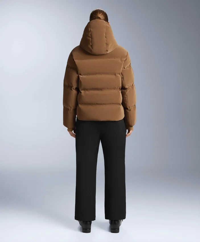Giacca imbottita in raso 80% piumino e 20% piume Minardi Piume Ski idrorepellente Giacca imbottita in raso 80% piumino e 20% piume Minardi Piume Ski idrorepellente