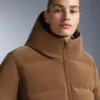 Giacca imbottita in raso 80% piumino e 20% piume Minardi Piume Ski idrorepellente Giacca imbottita in raso 80% piumino e 20% piume Minardi Piume Ski idrorepellente