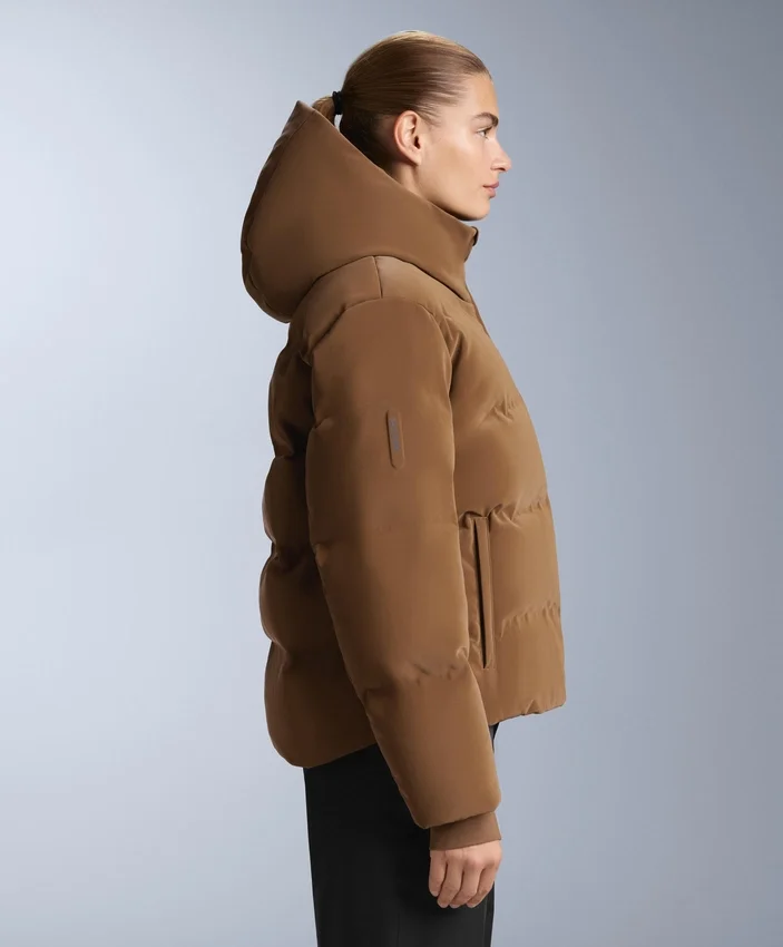 Giacca imbottita in raso 80% piumino e 20% piume Minardi Piume Ski idrorepellente Giacca imbottita in raso 80% piumino e 20% piume Minardi Piume Ski idrorepellente