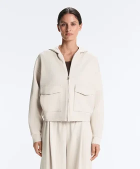 giacca in cotone piqu con cappuccio 2 280x339 - Giacca in cotone piqu&eacute; con cappuccio