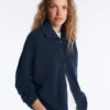 Giacca in maglia a collo alto Giacca in maglia a collo alto