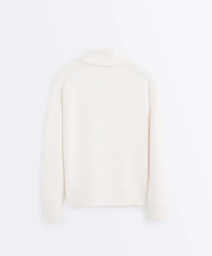Giacca in maglia a collo alto Giacca in maglia a collo alto