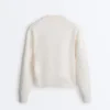 Giacca in maglia a rombi Giacca in maglia a rombi