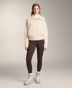 Giacca in maglia con collo alto