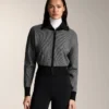 Giacca in maglia con stampa pied-de-poule Giacca in maglia con stampa pied-de-poule