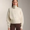 Giacca in maglia con zip a contrasto Giacca in maglia con zip a contrasto