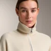 Giacca in maglia con zip a contrasto Giacca in maglia con zip a contrasto