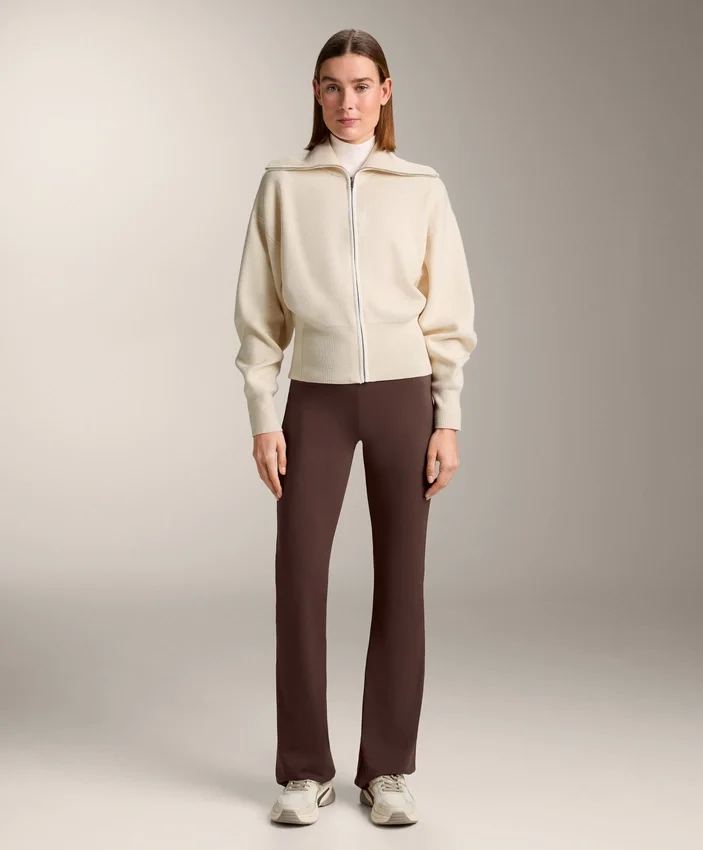 Giacca in maglia con zip a contrasto Giacca in maglia con zip a contrasto