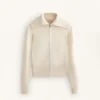 Giacca in maglia con zip a contrasto Giacca in maglia con zip a contrasto