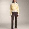 Giacca in maglia jacquard a righe Giacca in maglia jacquard a righe