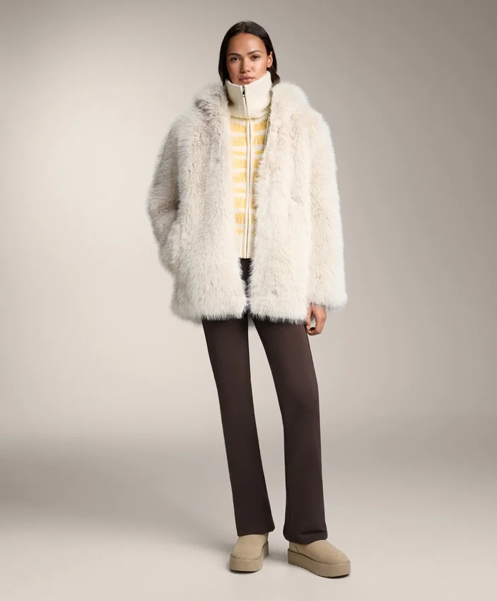 Giacca in maglia jacquard a righe Giacca in maglia jacquard a righe