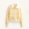 Giacca in maglia jacquard a righe Giacca in maglia jacquard a righe