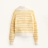 Giacca in maglia jacquard a righe Giacca in maglia jacquard a righe