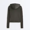 Giacca in maglia slim fit con cappuccio Giacca in maglia slim fit con cappuccio