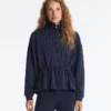Giacca in modal Soft Touch con vita regolabile e collo alto Giacca in modal Soft Touch con vita regolabile e collo alto