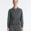 Giacca in modal Soft Touch con vita regolabile e collo alto Giacca in modal Soft Touch con vita regolabile e collo alto