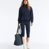 Giacca in modal Soft Touch con vita regolabile e collo alto Giacca in modal Soft Touch con vita regolabile e collo alto