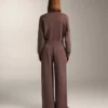 Pantaloni dritti a gamba larga a costine in modal spazzolato Pantaloni dritti a gamba larga a costine in modal spazzolato