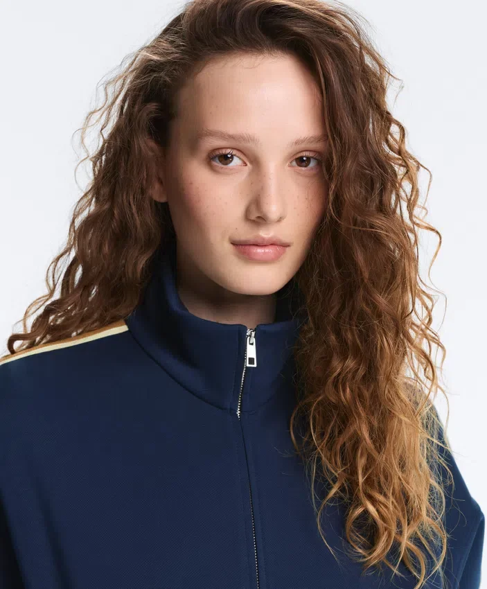 Giacca in twill con striscia laterale Giacca in twill con striscia laterale