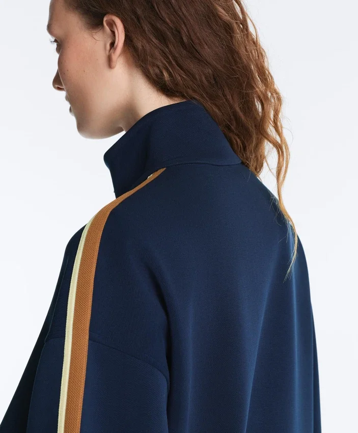 Giacca in twill con striscia laterale Giacca in twill con striscia laterale