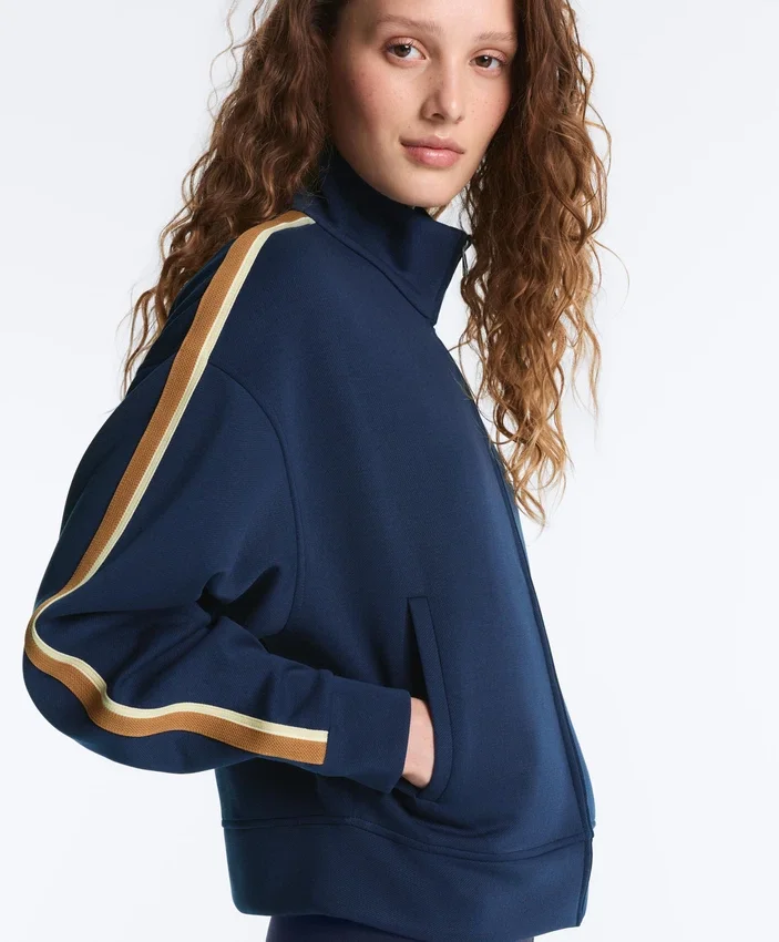 Giacca in twill con striscia laterale Giacca in twill con striscia laterale