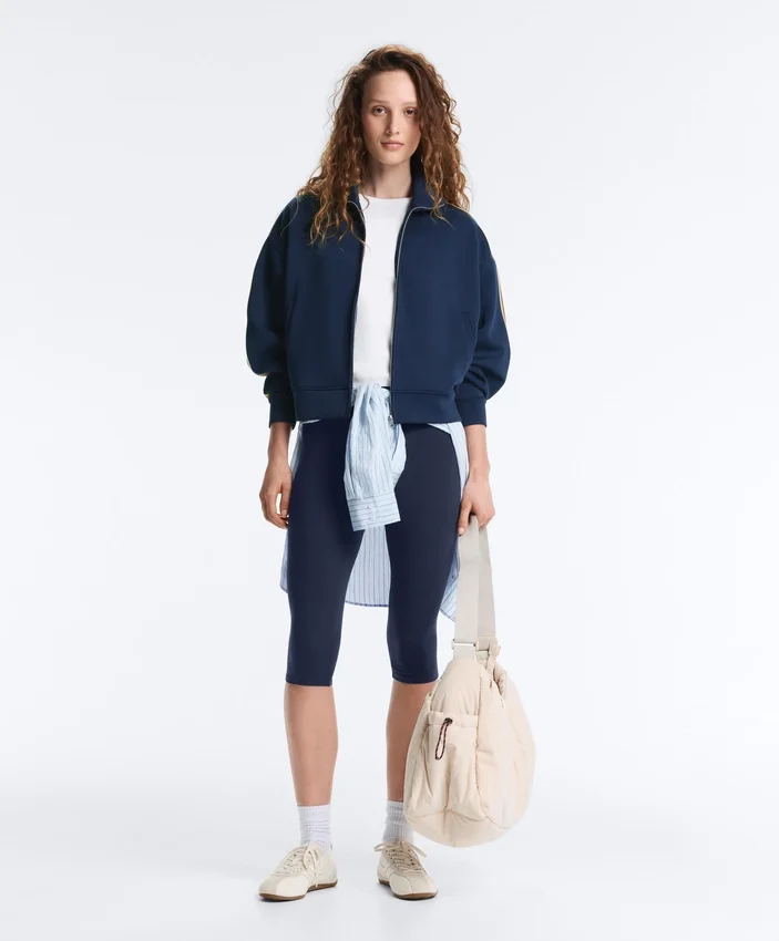 Giacca in twill con striscia laterale Giacca in twill con striscia laterale