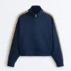 Giacca in twill con striscia laterale Giacca in twill con striscia laterale