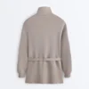 Giacca lunga a corsetto con cintura in modal Soft Touch Giacca lunga a corsetto con cintura in modal Soft Touch