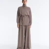 Giacca lunga a corsetto con cintura in modal Soft Touch Giacca lunga a corsetto con cintura in modal Soft Touch