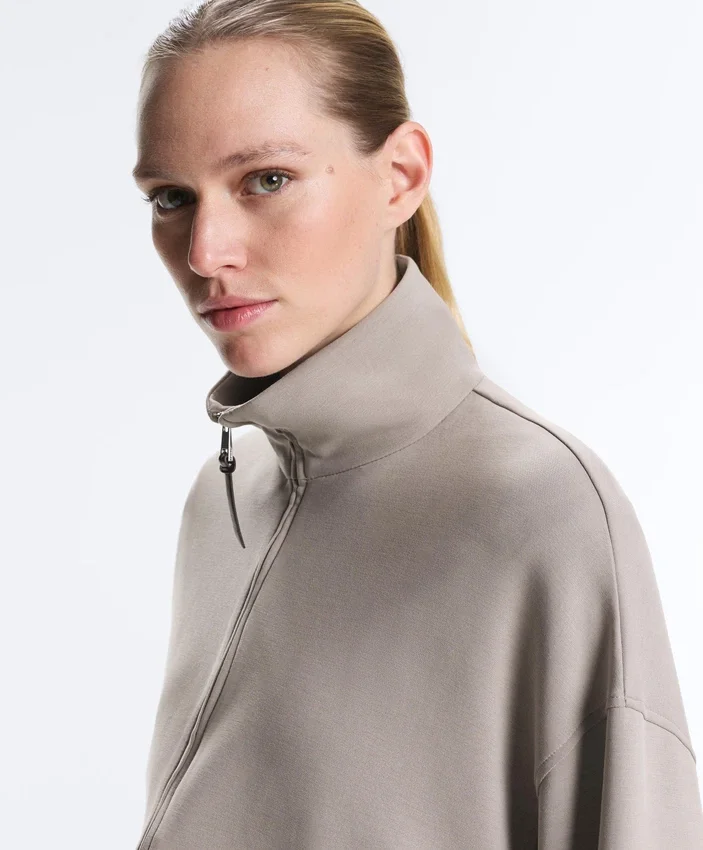 Giacca lunga a corsetto con cintura in modal Soft Touch Giacca lunga a corsetto con cintura in modal Soft Touch