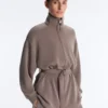 Giacca lunga a corsetto con cintura in modal Soft Touch Giacca lunga a corsetto con cintura in modal Soft Touch