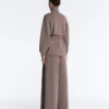Giacca lunga a corsetto con cintura in modal Soft Touch Giacca lunga a corsetto con cintura in modal Soft Touch