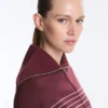 Giacca lunga a righe marinare in modal Soft Touch Giacca lunga a righe marinare in modal Soft Touch