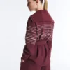 Giacca lunga a righe marinare in modal Soft Touch Giacca lunga a righe marinare in modal Soft Touch