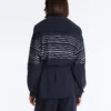 Giacca lunga a righe marinare in modal Soft Touch Giacca lunga a righe marinare in modal Soft Touch