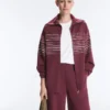 Giacca lunga a righe marinare in modal Soft Touch Giacca lunga a righe marinare in modal Soft Touch