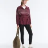 Giacca lunga a righe marinare in modal Soft Touch Giacca lunga a righe marinare in modal Soft Touch