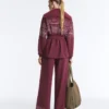 Giacca lunga a righe marinare in modal Soft Touch Giacca lunga a righe marinare in modal Soft Touch