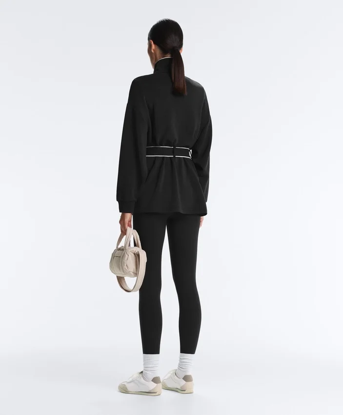 Giacca lunga con bordino in modal Soft Touch Giacca lunga con bordino in modal Soft Touch