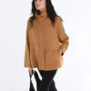 Giacca lunga effetto neoprene Giacca lunga effetto neoprene