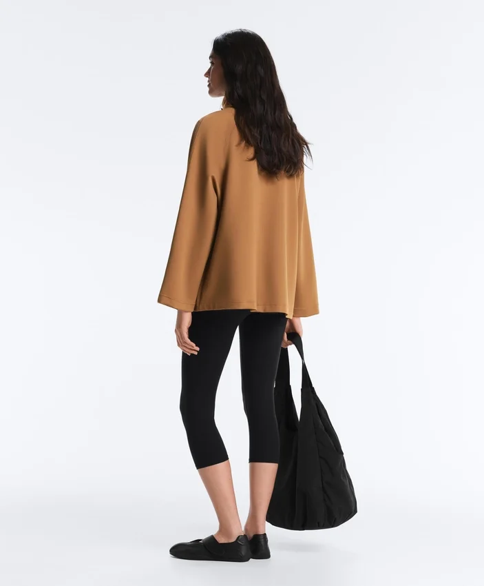 Giacca lunga effetto neoprene Giacca lunga effetto neoprene