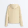 Giacca lunga in maglia con cappuccio Giacca lunga in maglia con cappuccio