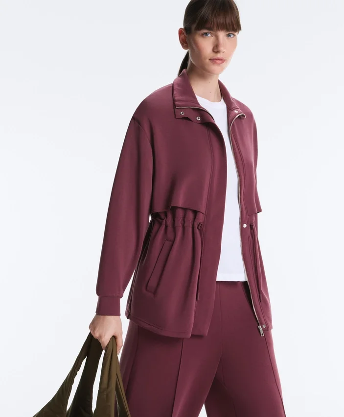 Giacca lunga Soft Touch con modal e tasche Giacca lunga Soft Touch con modal e tasche
