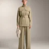 Giacca lunga Soft Touch in modal con cintura Giacca lunga Soft Touch in modal con cintura