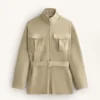 Giacca lunga Soft Touch in modal con cintura Giacca lunga Soft Touch in modal con cintura