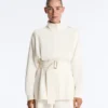 Giacca lunga utility con cintura in twill Giacca lunga utility con cintura in twill