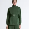 Giacca lunga utility con cintura in twill Giacca lunga utility con cintura in twill