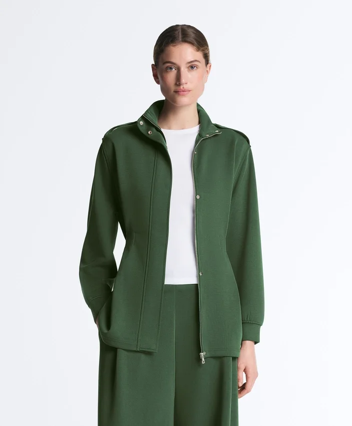 Giacca lunga utility con cintura in twill Giacca lunga utility con cintura in twill
