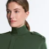 Giacca lunga utility con cintura in twill Giacca lunga utility con cintura in twill