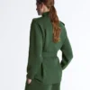 Giacca lunga utility con cintura in twill Giacca lunga utility con cintura in twill